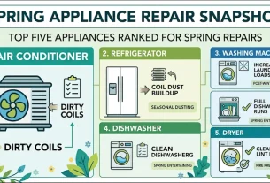 Most Common Appliance Repairs in Spring and How to Avoid them