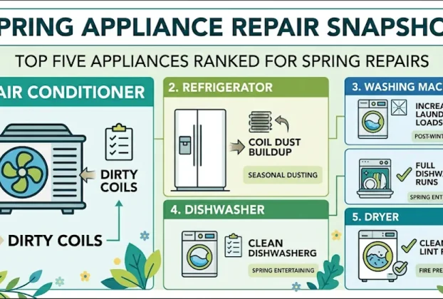 Most Common Appliance Repairs in Spring and How to Avoid them