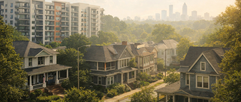 Comparison of older and modern Atlanta homes showing how heat and humidity affect appliance performance differently